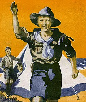 Camping Prints: Boy Scouts at Camp, 1930s