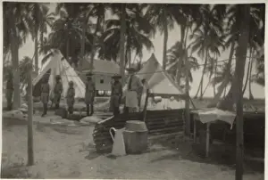Belize Prints: Boy scouts at camp, British Honduras
