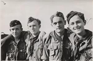 Boy scouts in camp, Czechoslovakia