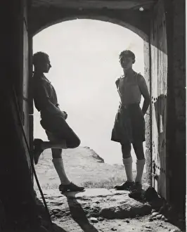 Cypriot Prints: Two boy scouts, Cyprus