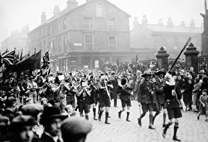 Boy Scouts parade in Liverpool, early 1900s