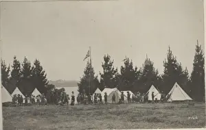 Boy scouts of Ponsonby Troop, New Zealand, at camp