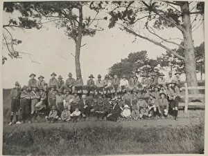 Boy scouts of Ponsonby Troop, New Zealand, at camp