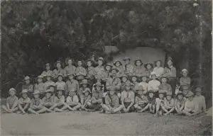 Boy scouts of Ponsonby Troop, New Zealand, at camp