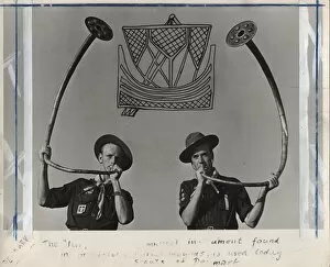 Boy scouts with trumpets, Denmark