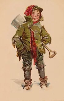 Frances Gallery: Boy with snow shovel