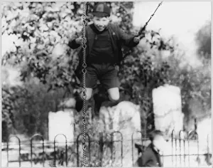 Swings Prints: Boy on a Swing
