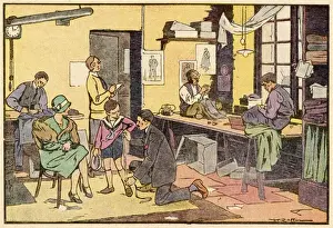Boy at Tailors Shop
