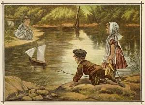 Children & Toy Boat