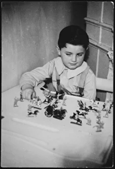 Contented Collection: Boy & Toy Soldiers
