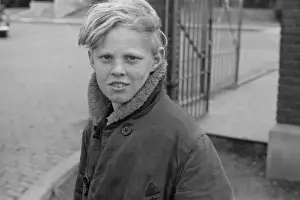 Omaha Prints: Boy who sells papers around the stockyards, South Omaha, Neb
