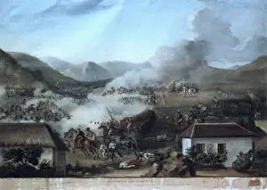 Wound Prints: Boyacᠢattle, Bol&#xdda1rs soldiers defeating Jos項