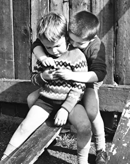 Two boys on a Balham street, SW London