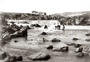 Boys bathing, second nile cataract, Aswan, c1880s