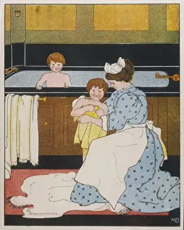 Boys at Bathtime C1905