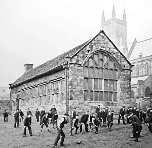 Grammar Prints: Boys at Bolton Grammar School playing Rugby