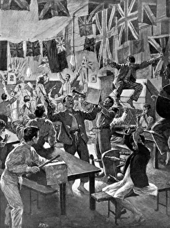 Mafeking Prints: Boys at Charterhouse celebrating the Relief of Mafeking, 190
