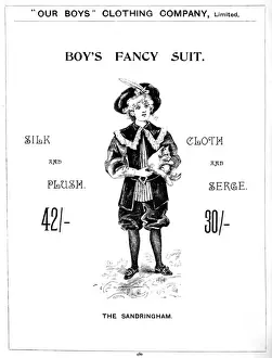 Sandringham Prints: Our Boys Clothing Company, advertisement for clothes