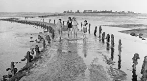 Boys Club, boys at the beach, 1933