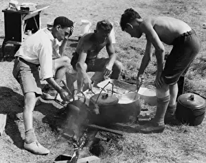 Heated Prints: Boys Club, food preparation 1932
