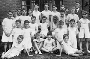 Boys Club gym class group photograph 1933