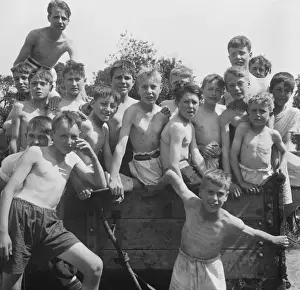 Informal Prints: Boys Club informal group photo 1934