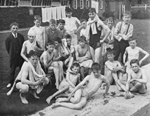 Edge Prints: Boys Club, swimming, 1924