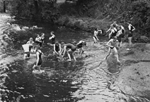 Swim Prints: Boys Club swimming circa 1930
