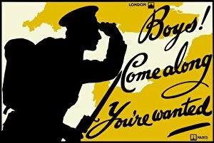 WWI Posters Gallery: Boys! Come along, you re wanted