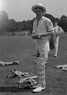 Whites Prints: Two boys in their cricketing gear