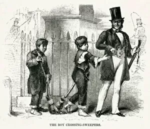 Beggars Gallery: Boys crossing-sweepers