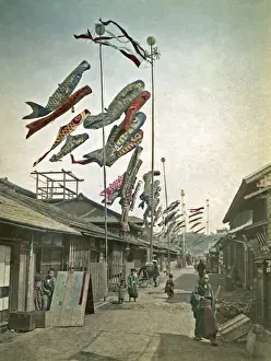 Boys Festival in May, Carp Banners, Yokohama, Japan