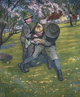 Misbehaviour Prints: Boys Fighting 1907