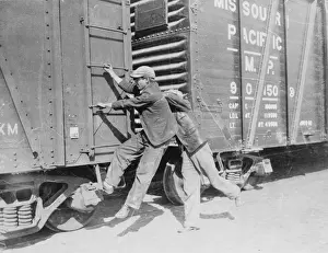 Hopping Prints: Boys hopping freight