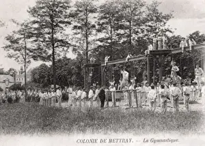 Inmate Prints: Boys Perform Gymnastics at Mettray, France