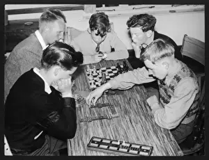 Dominoes Prints: Boys Play Dominoes