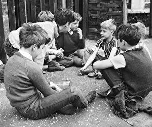 Spin Gallery: Boys playing with bottle, Balham, SW London