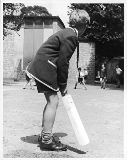 Boys Playing Cricket