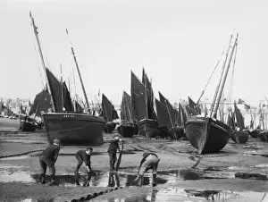 Boys playing in the harbour, St Ives, Cornwall