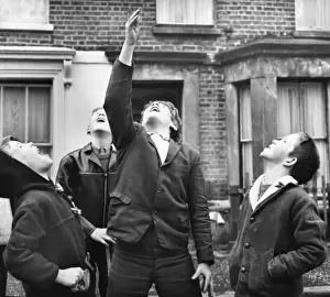 Boys playing in a street, Balham, SW London