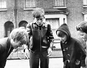 Boys playing in a street, Balham, SW London