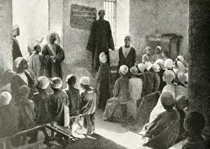 Boys school in a Coptic Centre, Esneh, Egypt