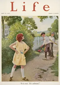 Auburn Prints: Boys Tease Redhead 1924