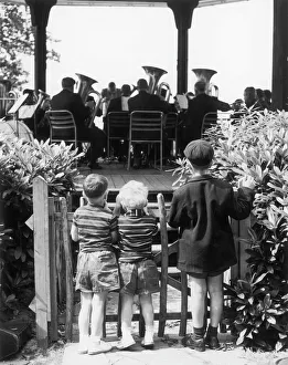 Band Gallery: Boys Watching Brass Band