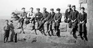 Boys at Whitehaven harbour