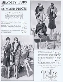 Bradley Furs Advert, 1927