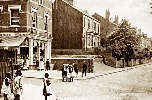 Bradwell Prints: Bradwell Lane, Porthill early 1900's