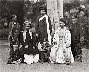 A Brahmin family, India. c. 1870 s