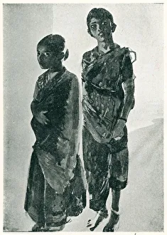 Hinduism Collection: Two Brahmin Girls