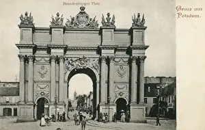 Potsdam Prints: Brandenburg Gate, Luisenplatz, Potsdam, Germany